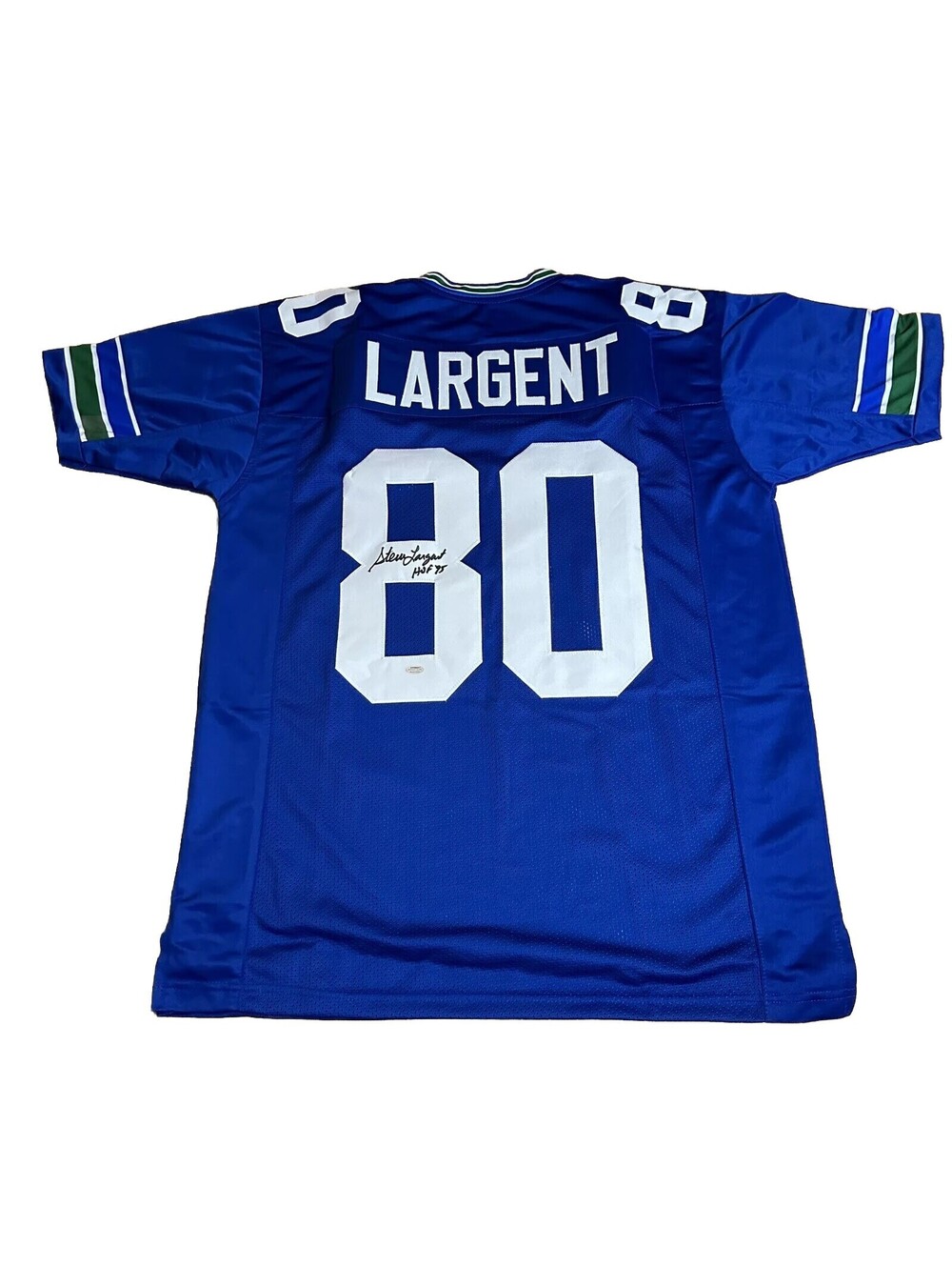 Steve Largent Signed Seattle Seahawks Jersey HOF 95 Inscription Schwartz COA NFL